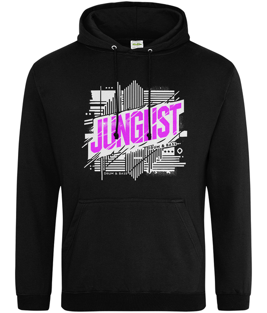 Junglist Hoodie - White/Pink