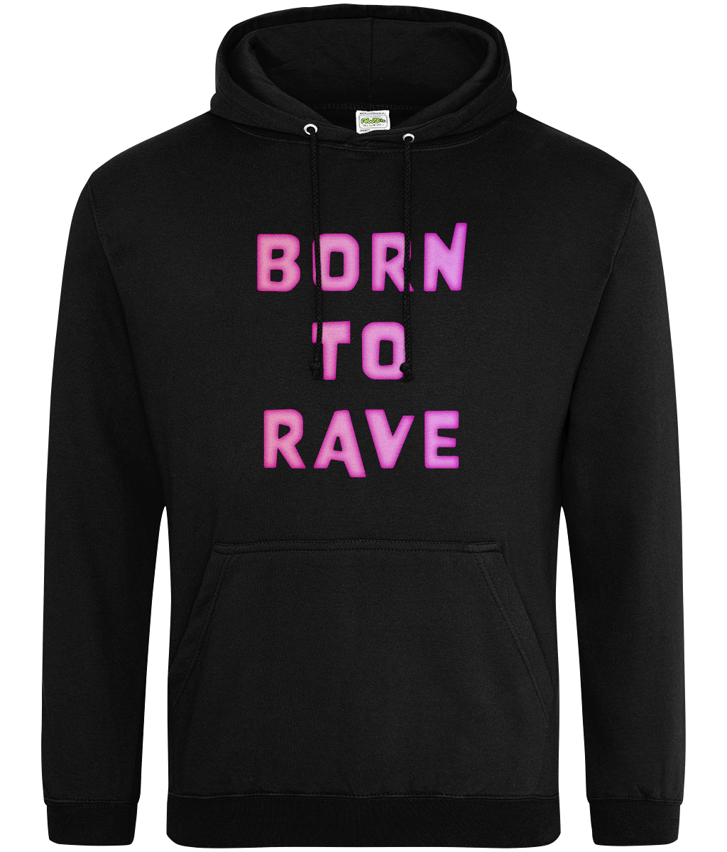 Born to Rave Hoodie - Pink